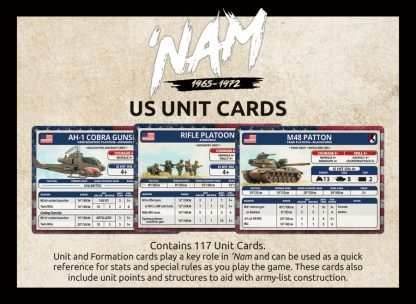 Flames of War: 'NAM - US Unit Cards - 