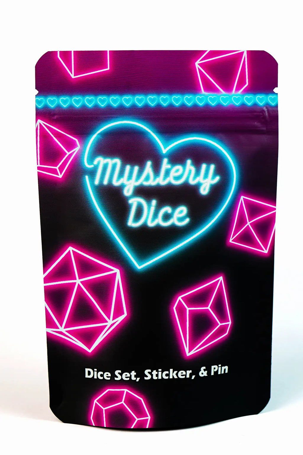 Sweetheart Mystery Dice – Love Themed Dice, Pin, and Sticker