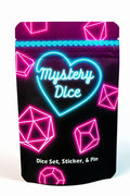 Sweetheart Mystery Dice – Love Themed Dice, Pin, and Sticker