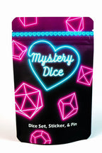 Sweetheart Mystery Dice – Love Themed Dice, Pin, and Sticker