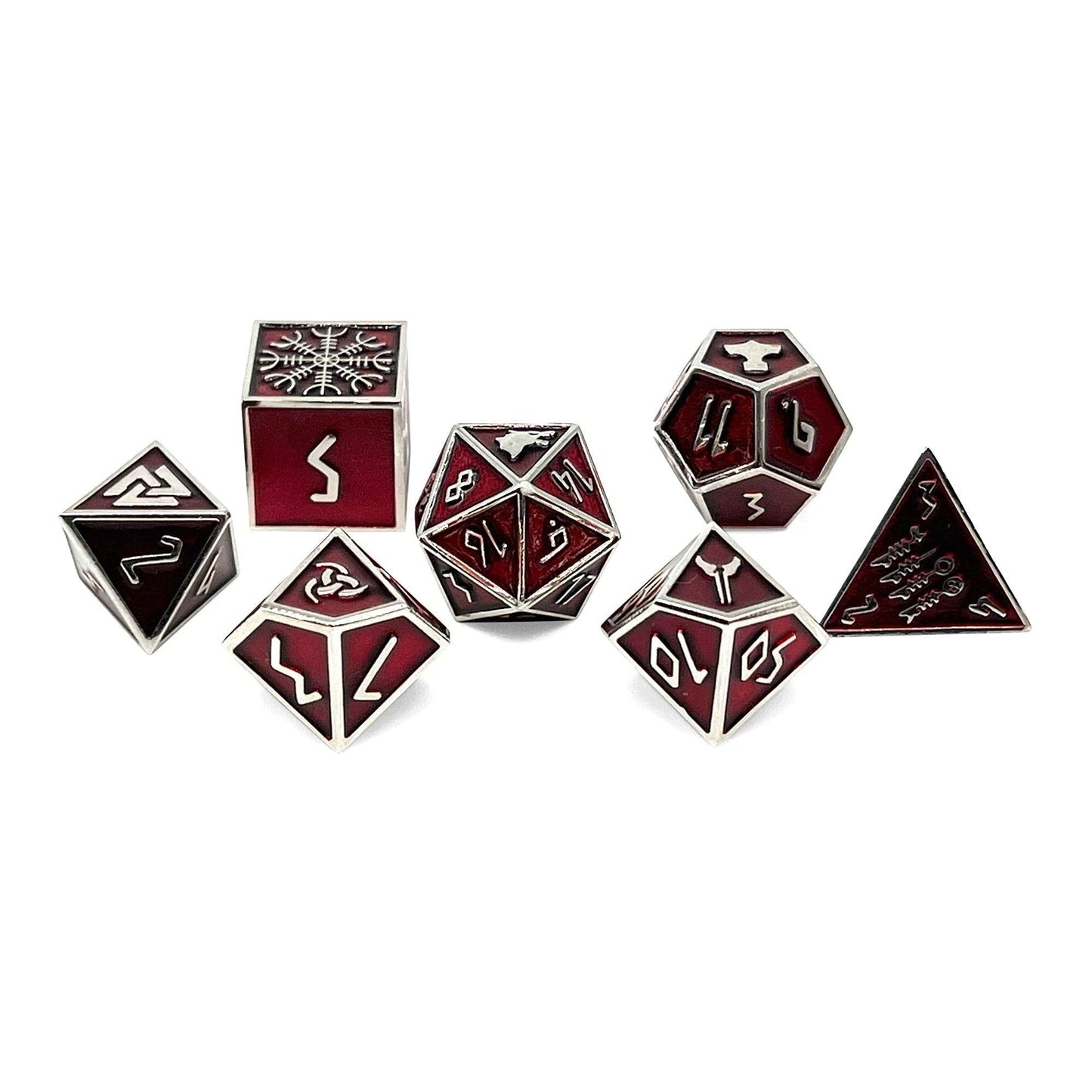 Vampire Blood - Norse Themed Metal Dice Set - 
