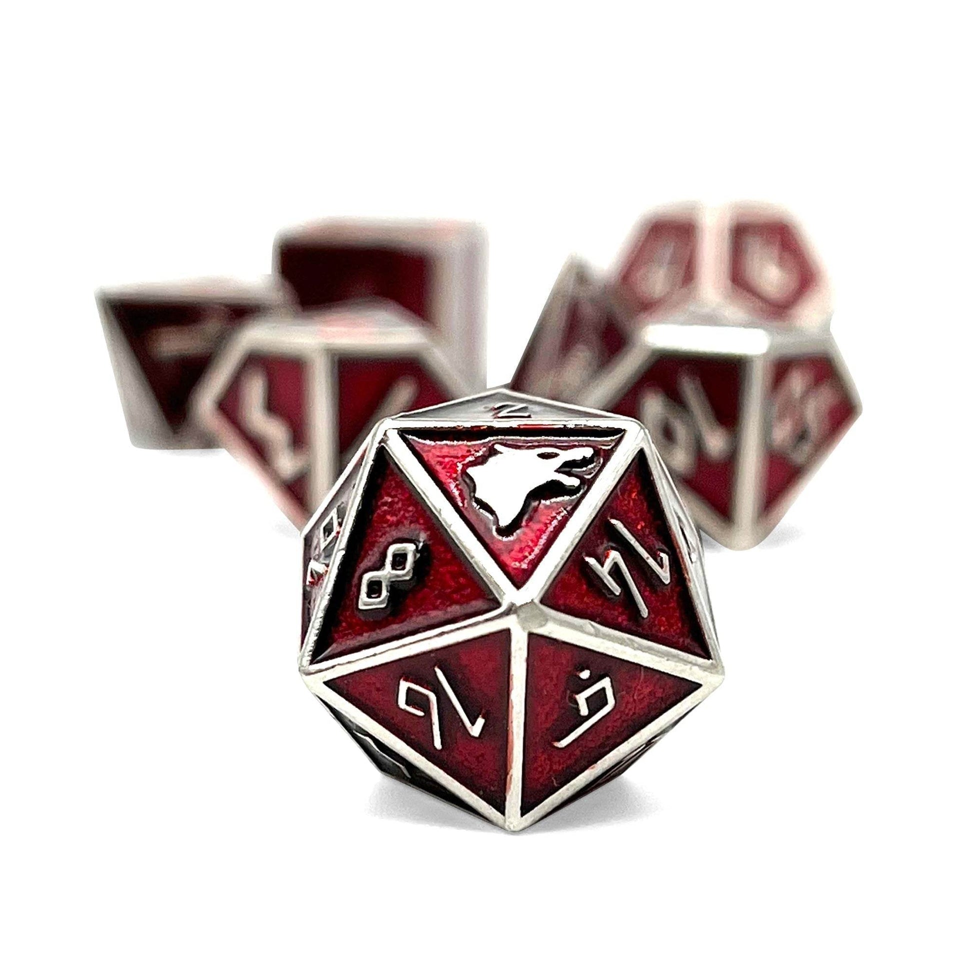Vampire Blood - Norse Themed Metal Dice Set - 