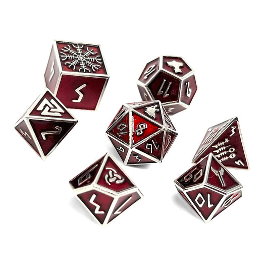 Vampire Blood - Norse Themed Metal Dice Set - 