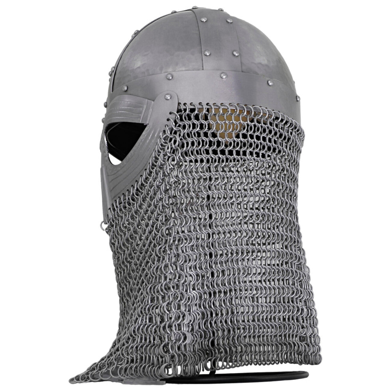 Vandals Wrath Forged Steel Gothic Helmet with Chainmail Defense-1