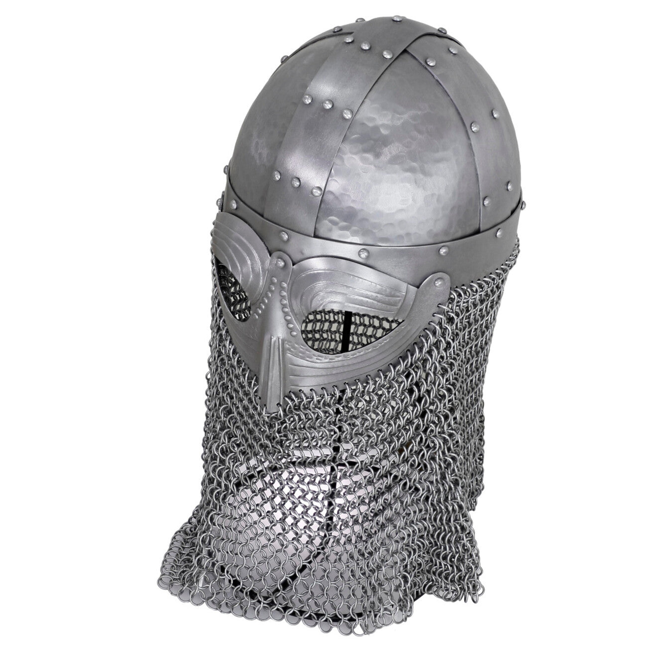 Vandals Wrath Forged Steel Gothic Helmet with Chainmail Defense-2