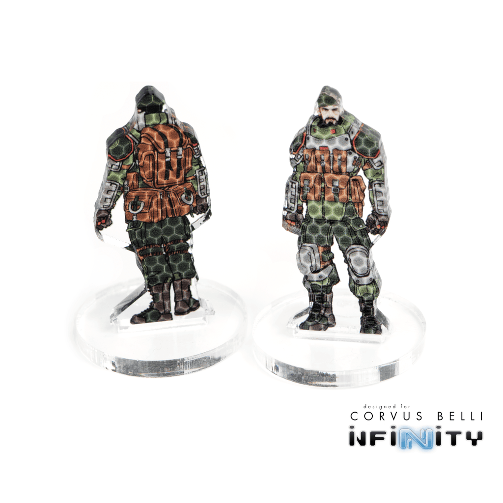 Infinity 3D Markers: Vassily Plushenko (2x 25mm Camo -3, Decoy -1) - Actual, Decoy -1