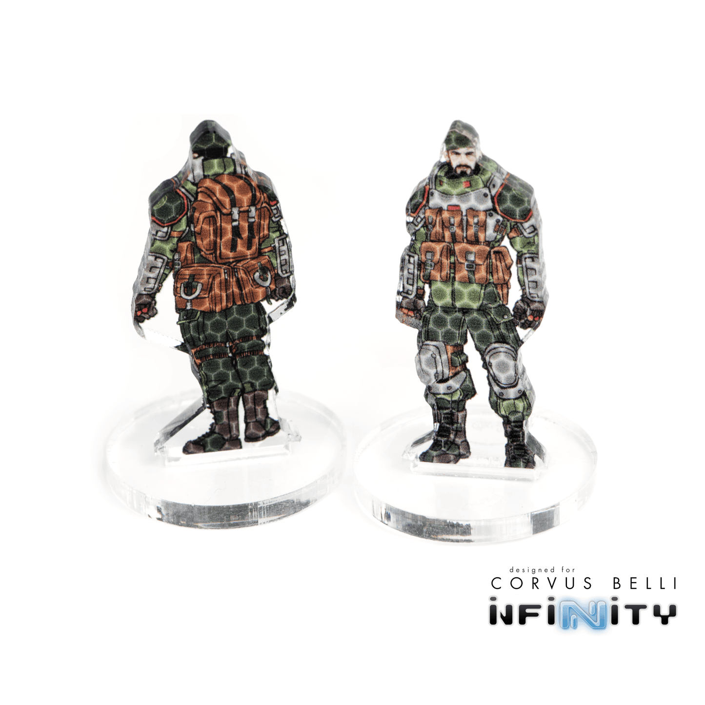 Infinity 3D Markers: Vassily Plushenko (2x 25mm Camo -3, Decoy -1) - Actual, Decoy -1