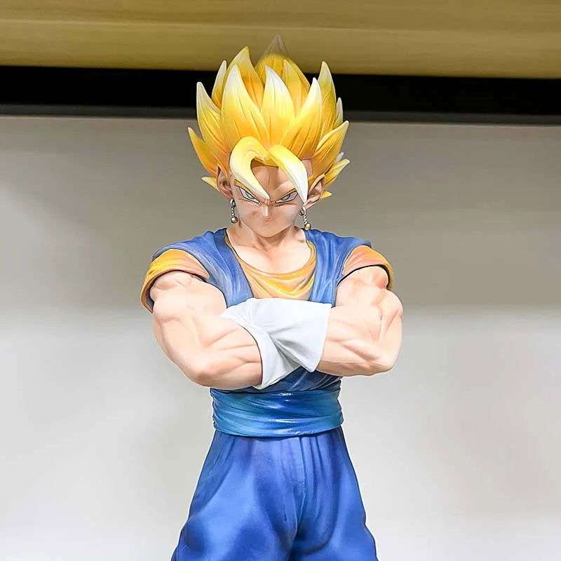 Vegito and Gogeta Anime Figurines, Swapable Super Saiyan and Blue Heads Dragon Ball Super GT 30 CM