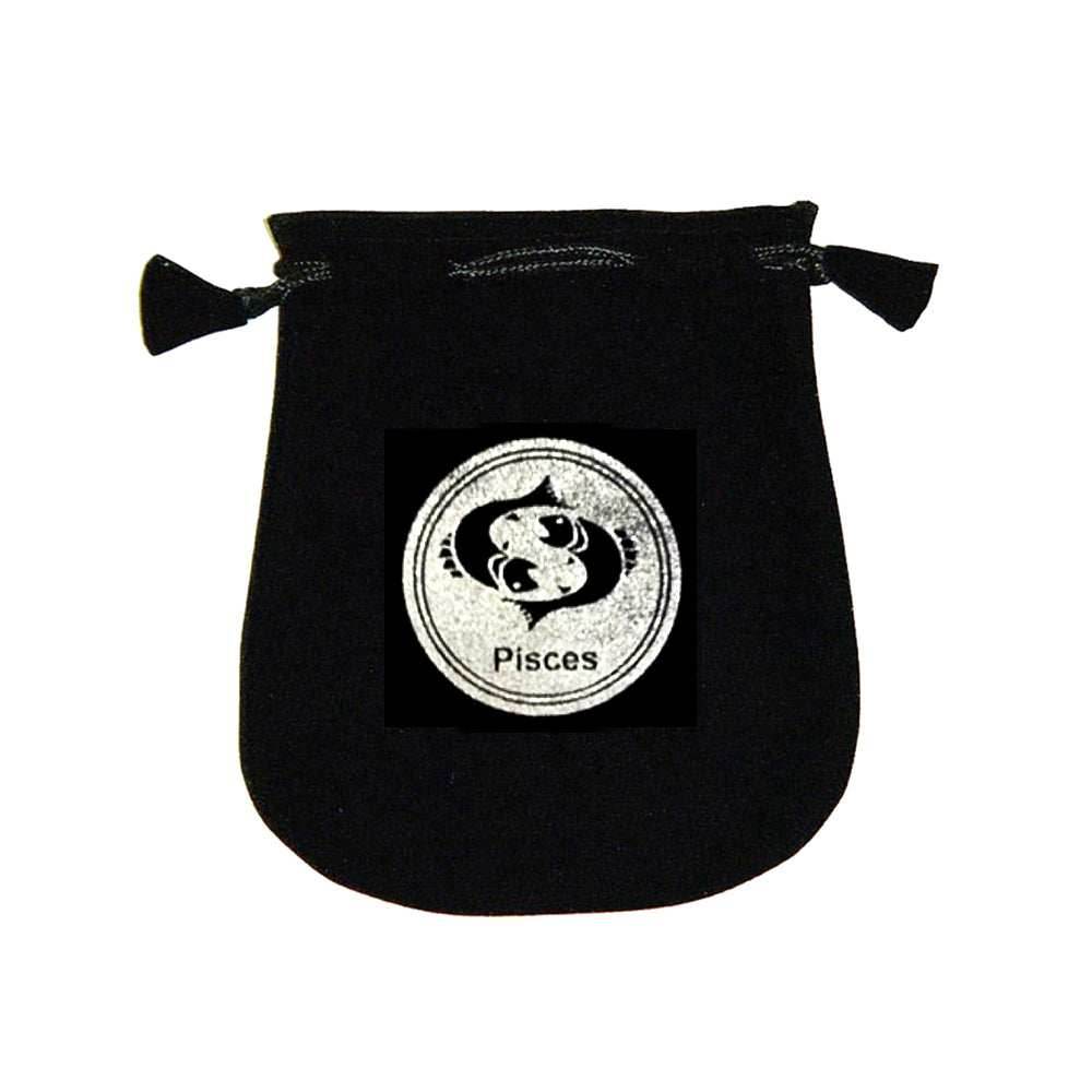 Velvet pouch - Pisces - 
