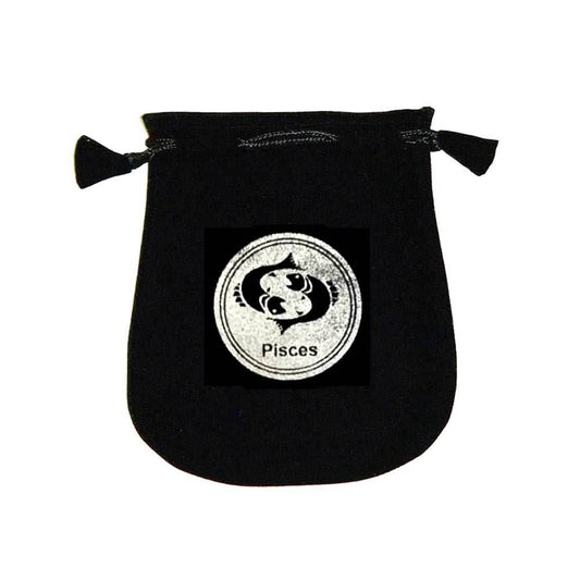 Velvet pouch - Pisces - 