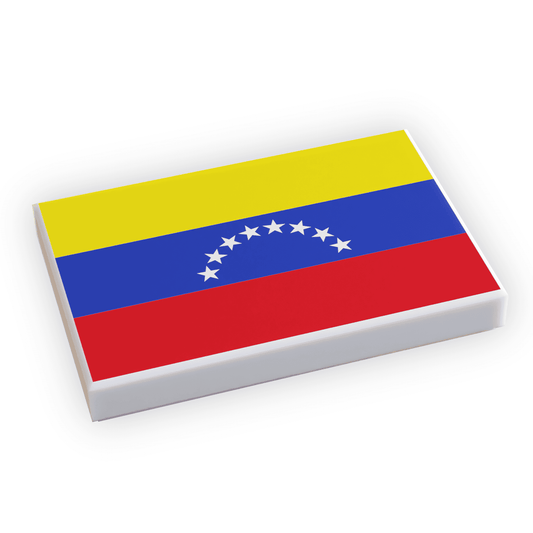 Venezuela Flag (2x3 Tile) made using LEGO part - 