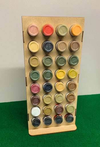 Vertical Paint Rack, Half - 26mm, For Vallejo and Army Painter Style Dropper Bottles - 