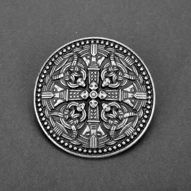 Broches Viking rondes vintage