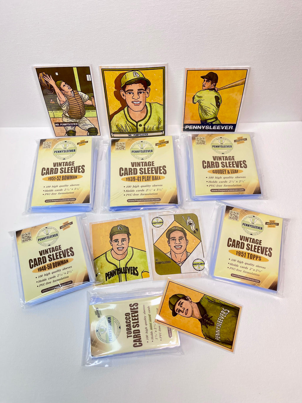 Vintage Card Sleeves 1951-52 Bowman (100 count)