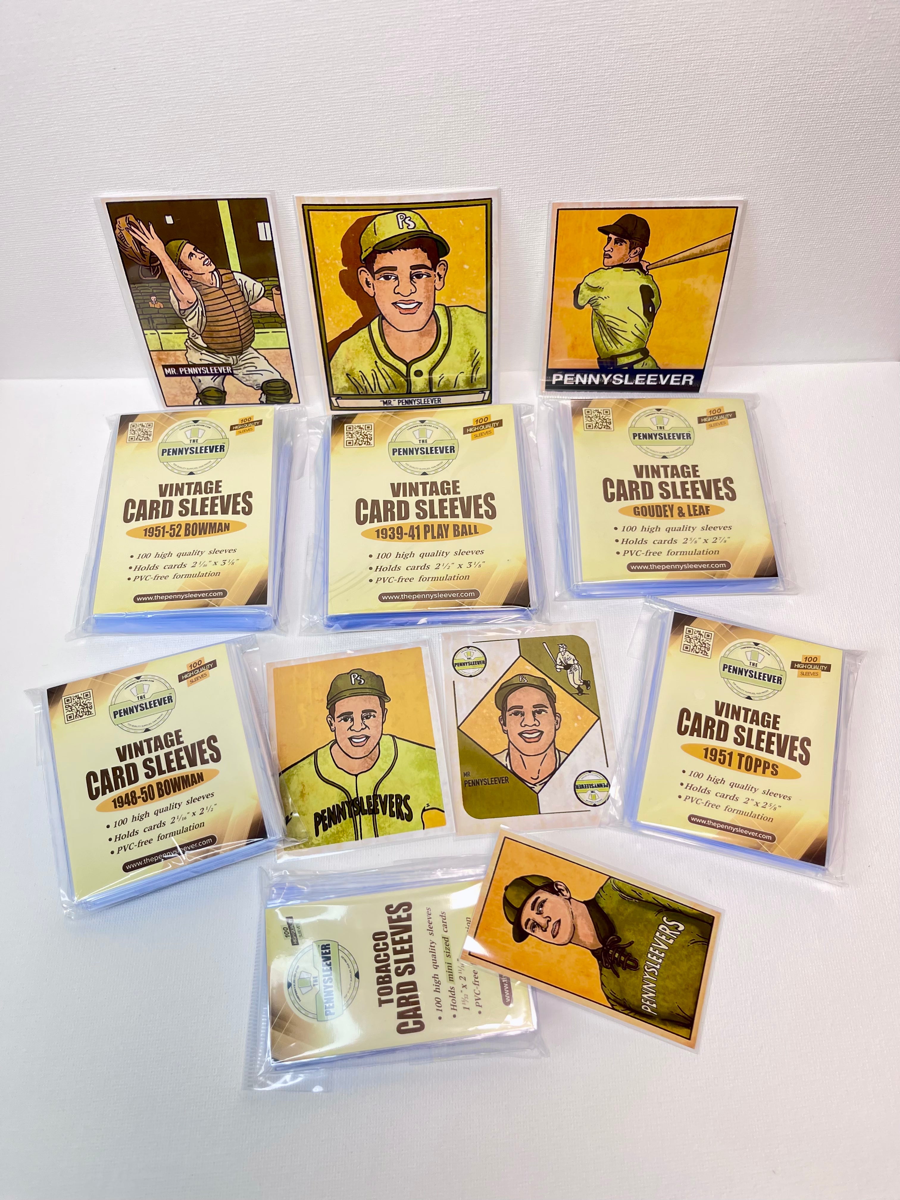 Vintage Card Sleeves 1951-52 Bowman (100 count)