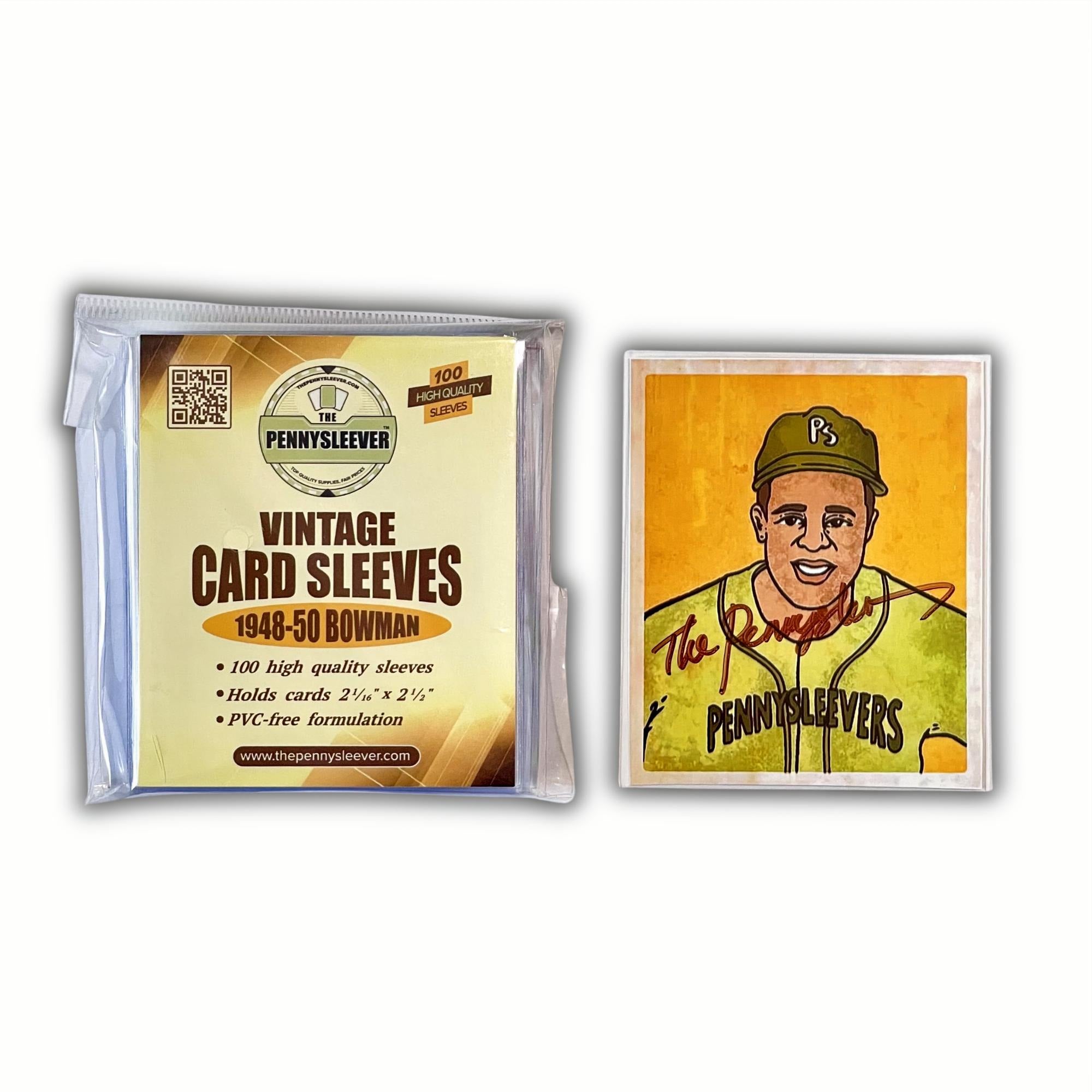 Vintage Card Sleeves 1948-50 Bowman (100 count)