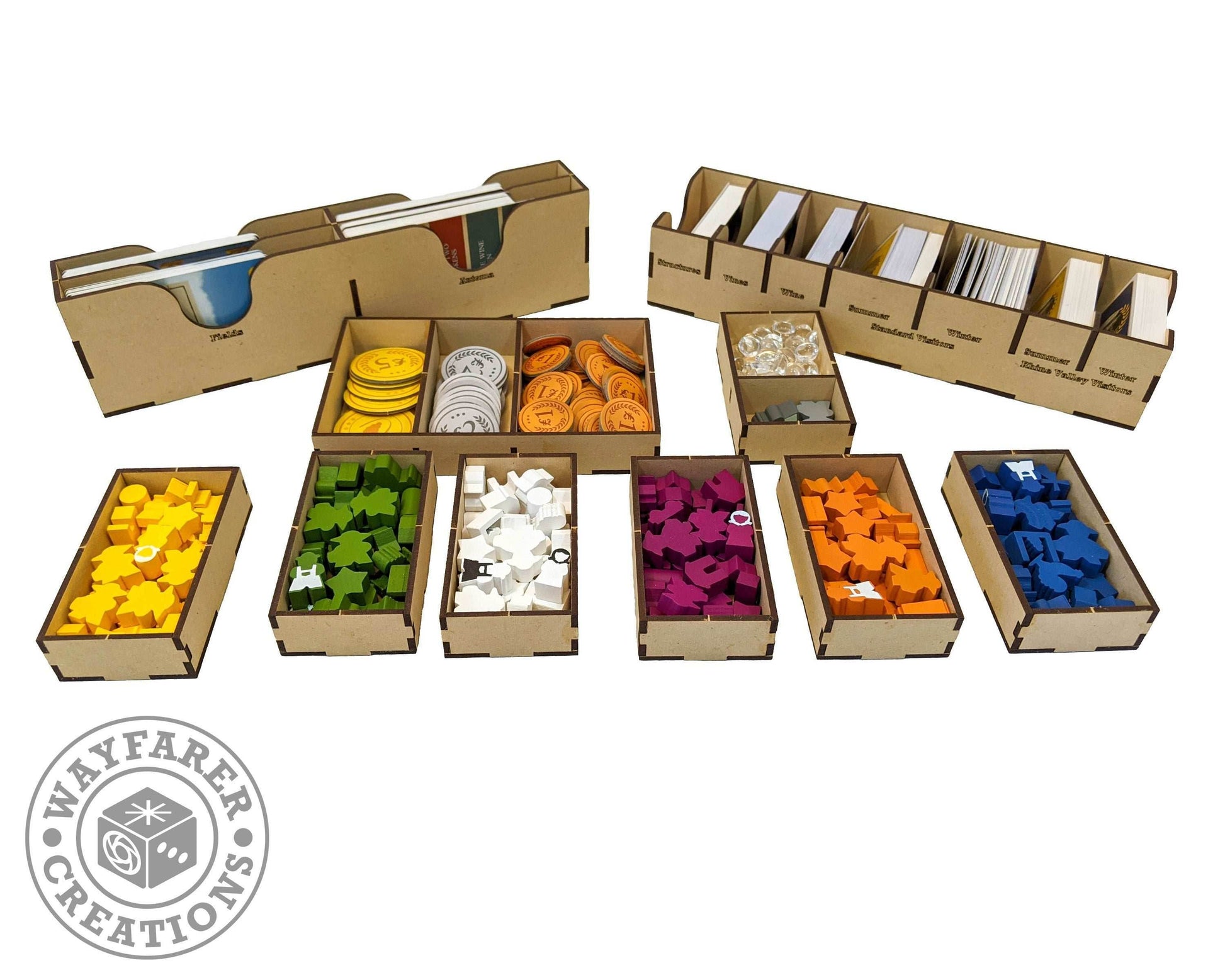 Viticulture Board Game Organizer Insert - 