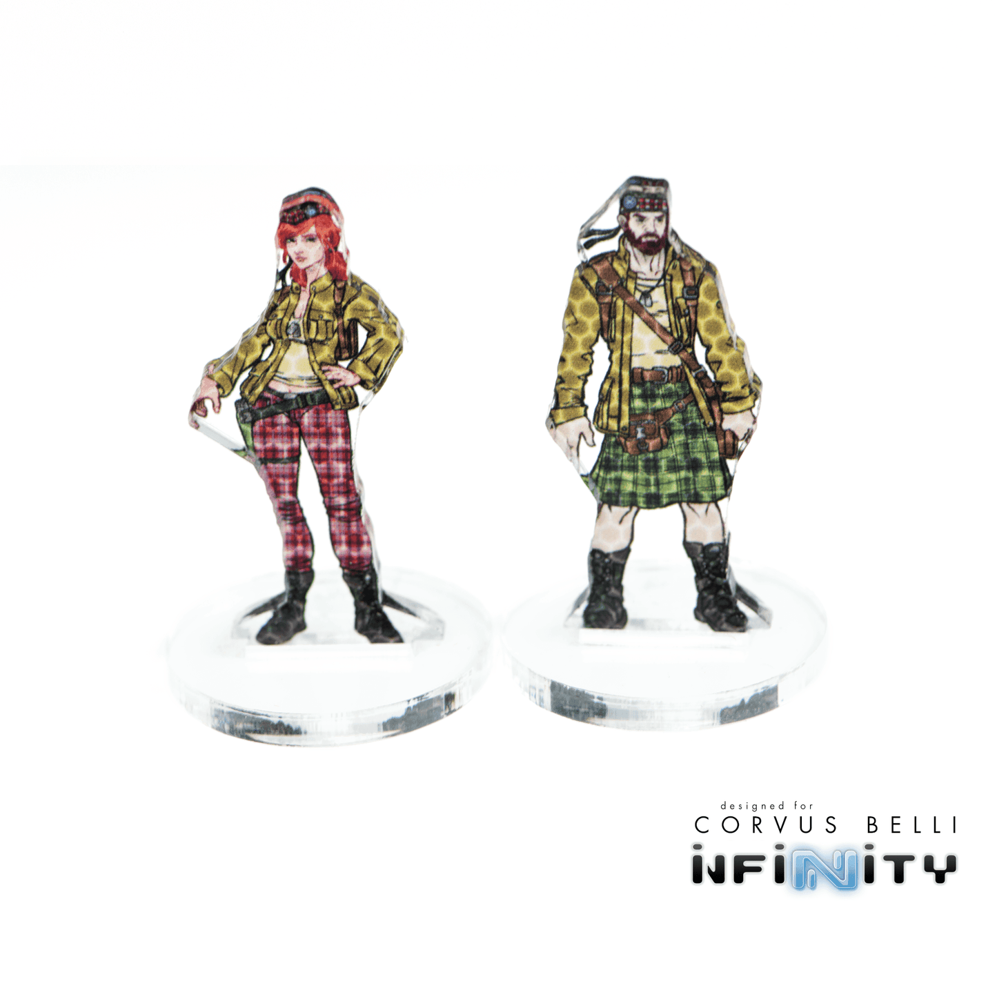 Infinity 3D Markers - Caledonian Volunteer (2x25mm Camo)