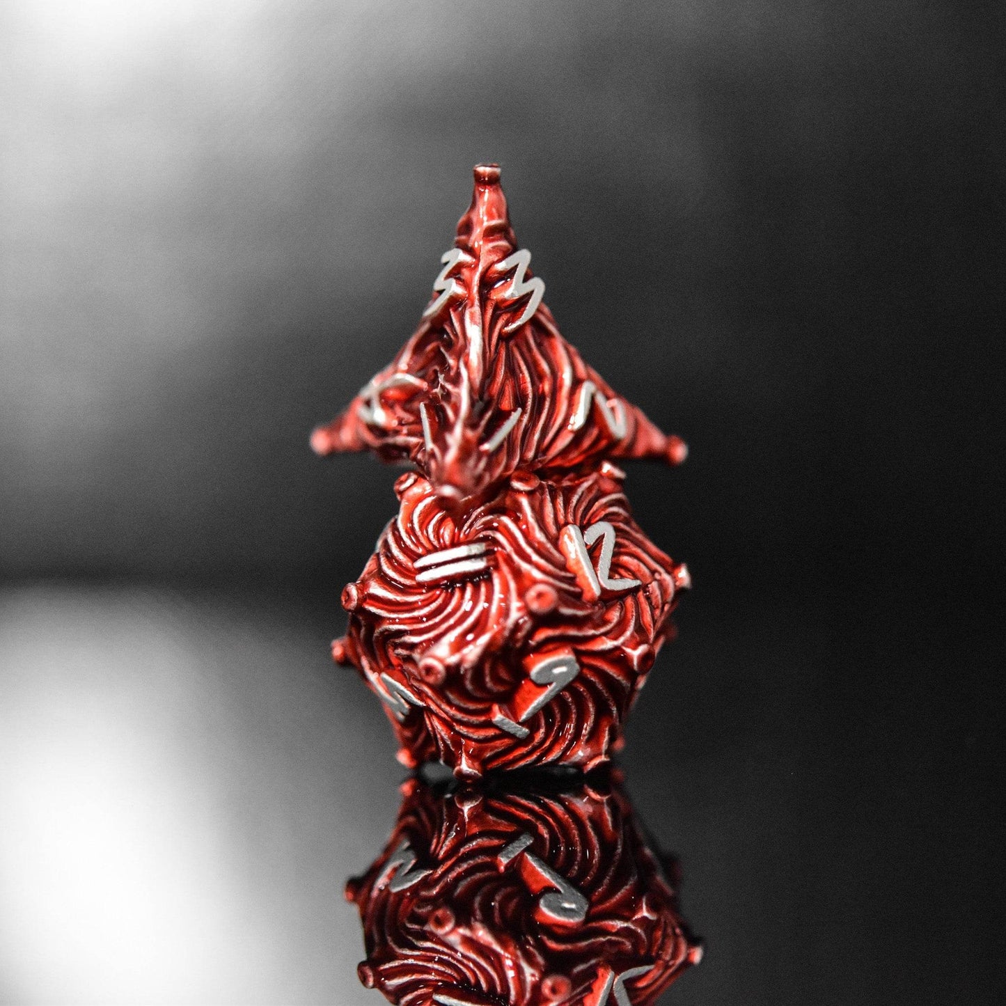 Vortex Warp Metal Dice Set - Red - 