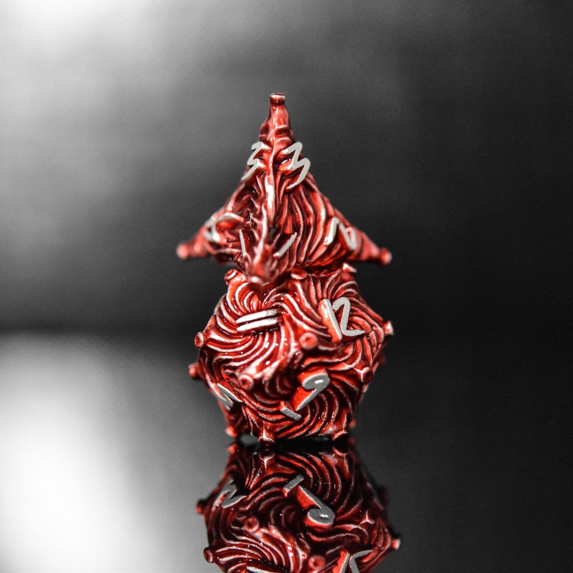 Vortex Warp Metal Dice Set - Red - 