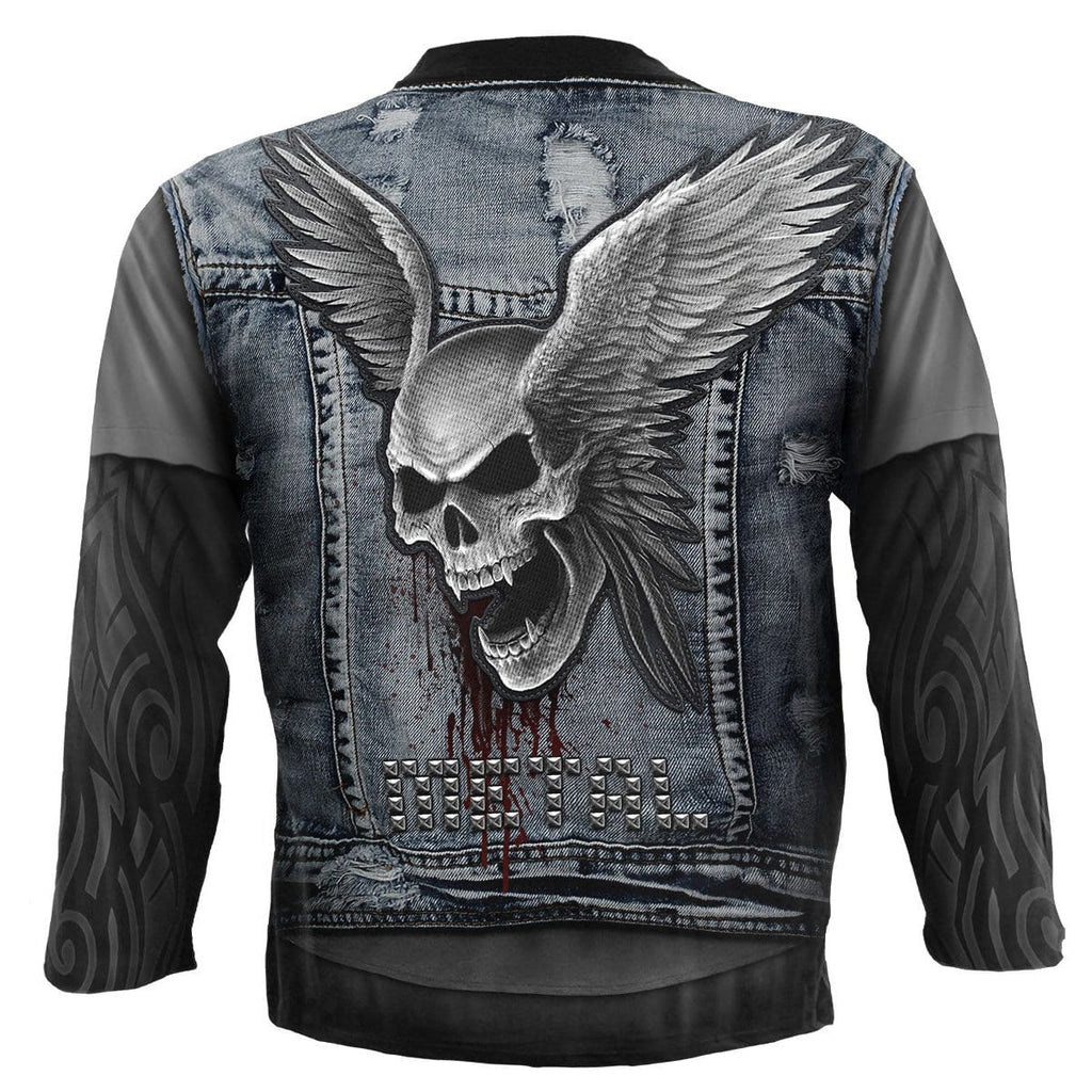 THRASH METAL - Allover Longsleeve T-Shirt Black