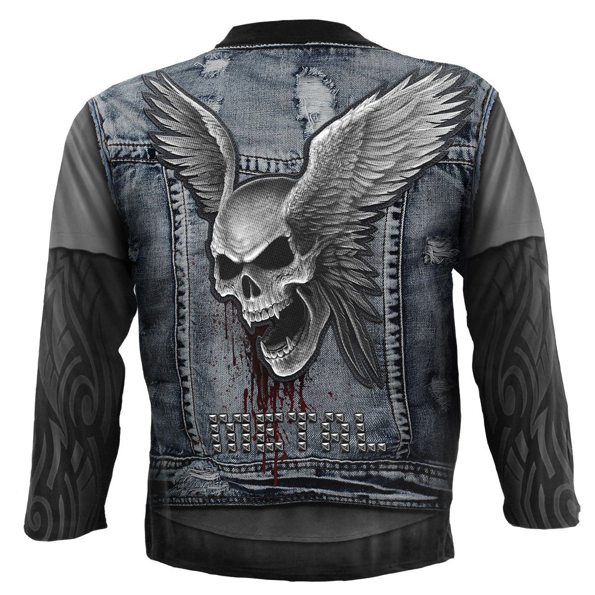 THRASH METAL - Allover Longsleeve T-Shirt Black