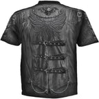 GOTH WRAP - Allover T-Shirt Black