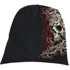 SKULL SHOULDER WRAP - Light Cotton Beanies Black