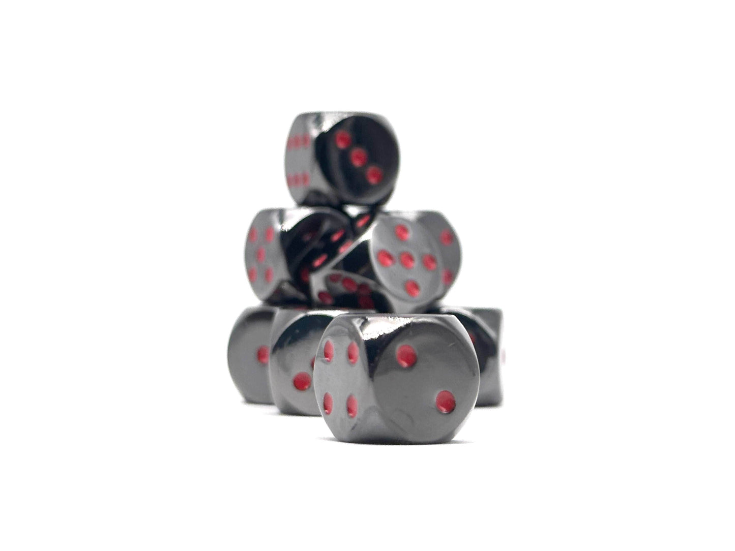 Warpips: Nightmare Black - 10 - 12mm D6 - 