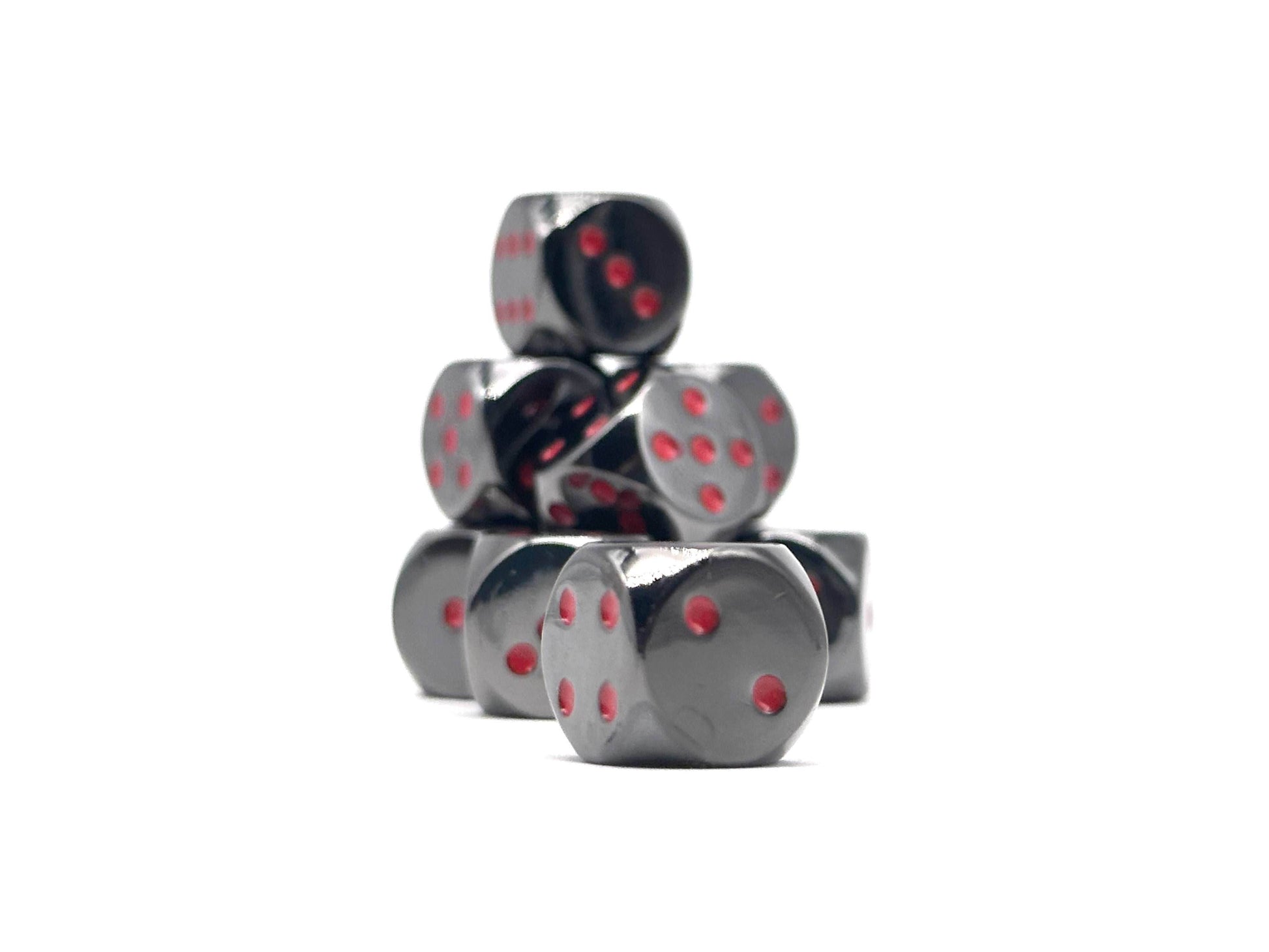 Warpips: Nightmare Black - 10 - 12mm D6 - 