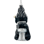 (Pre-Order) Eccentric Gothic Smoking Nun Glass Ornament, Unique Halloween and Emo Home Decor