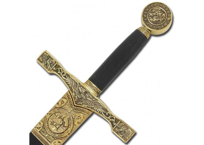 King Arthur Excalibur Replica Longsword Gold-1