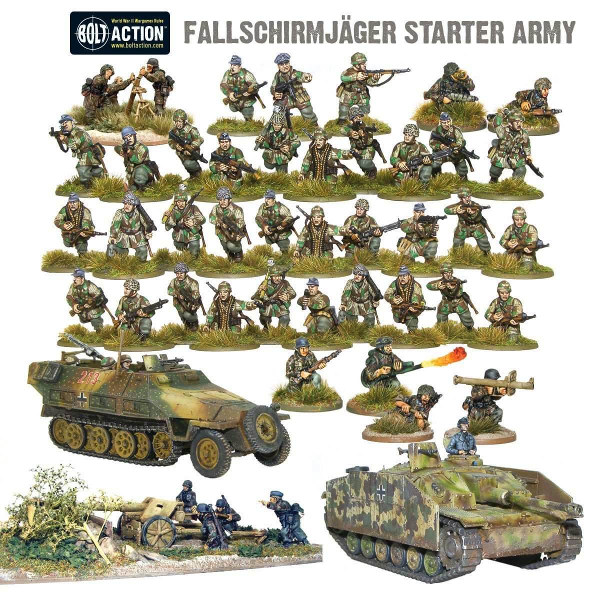 Bolt Action: WWII German Fallschirmjager Starter Army - 