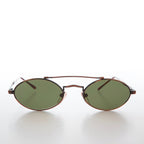 Gothic Oval Steampunk Vintage Sunglasses - Wink
