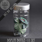 Display Bottle - 7 & 11 Dice Sets