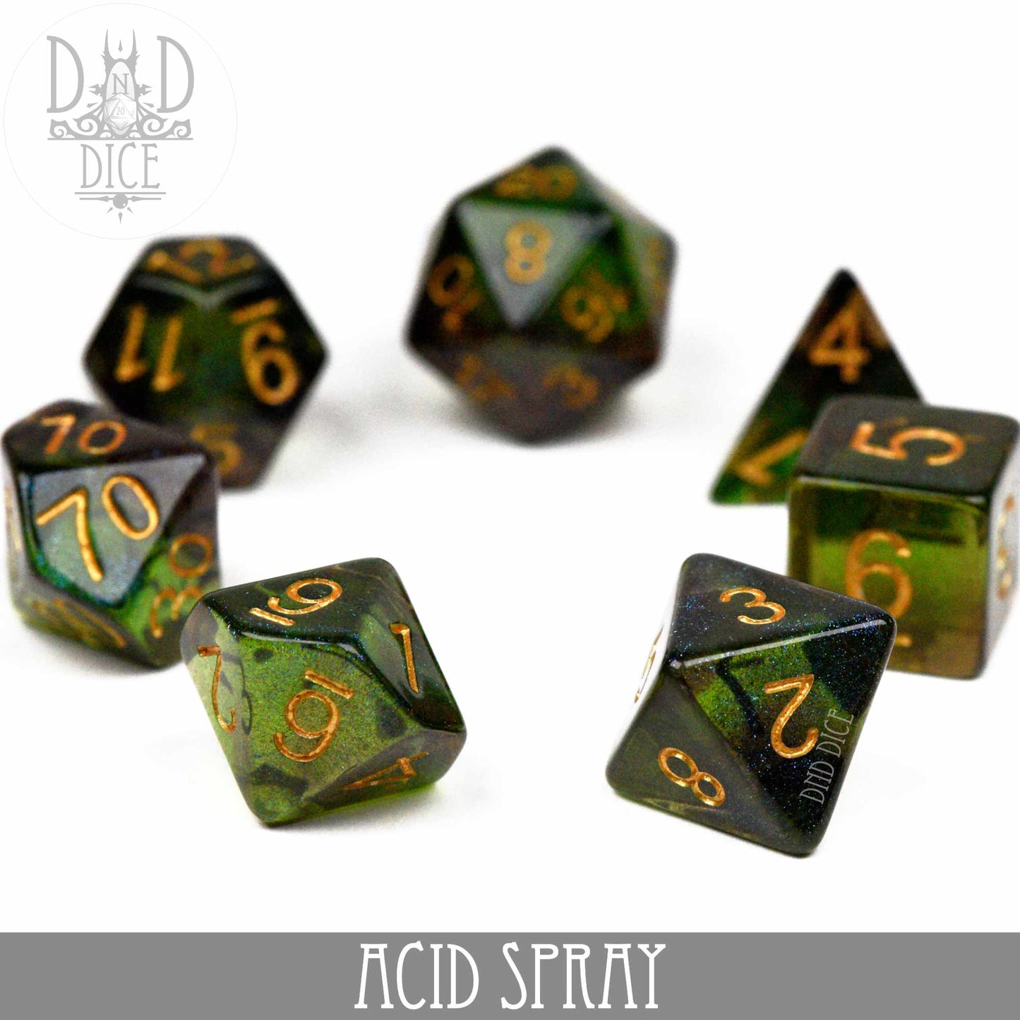 Acid Spray Dice Set