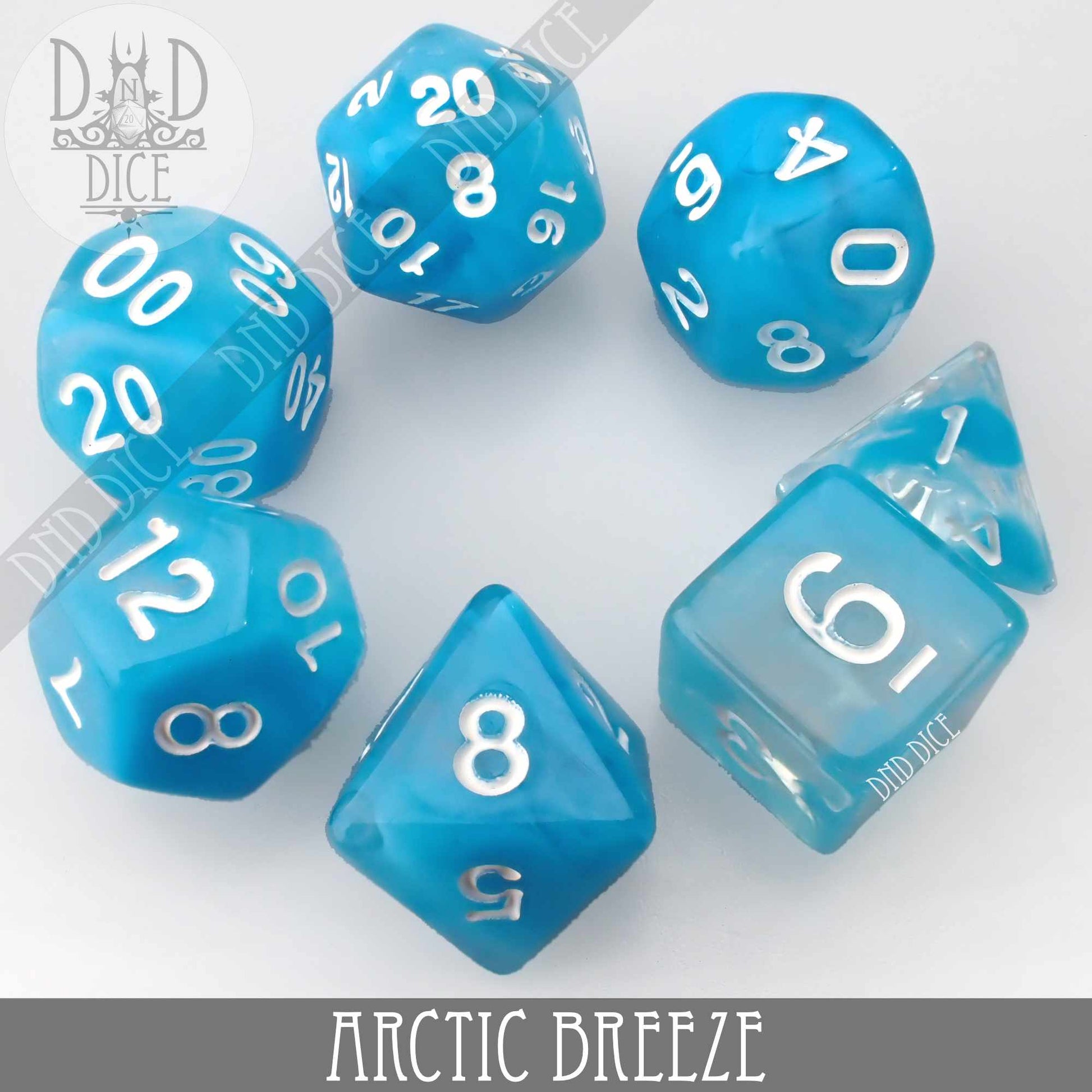 Arctic Breeze Dice Set