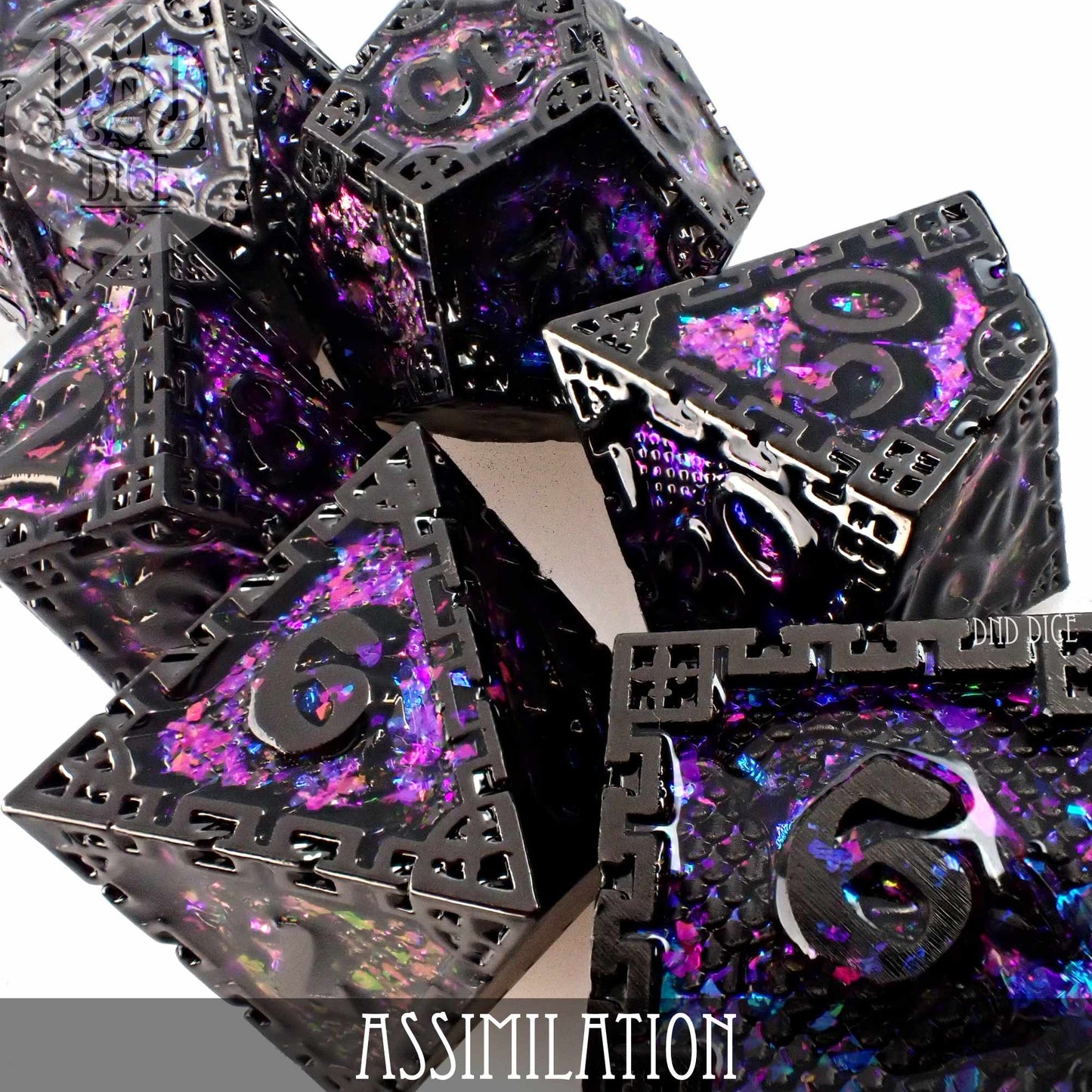 Assimilation Metal Dice Set