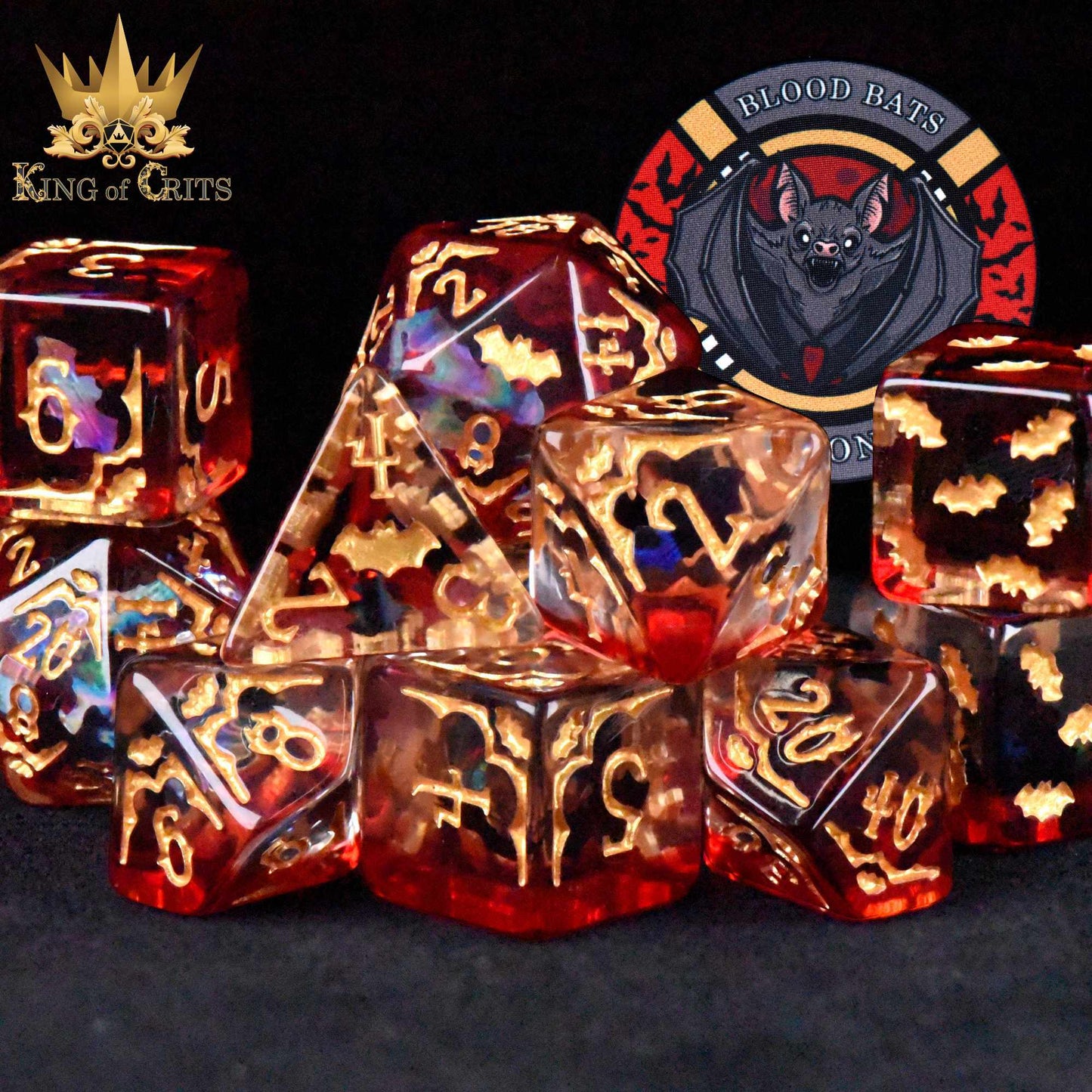 Blood Bats & Beyond 11 Dice Set