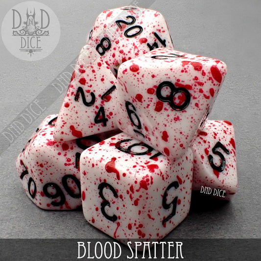 Blood Spatter Dice Set