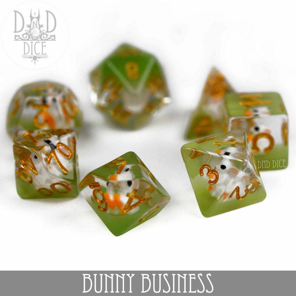 Bunny Business Dice Set