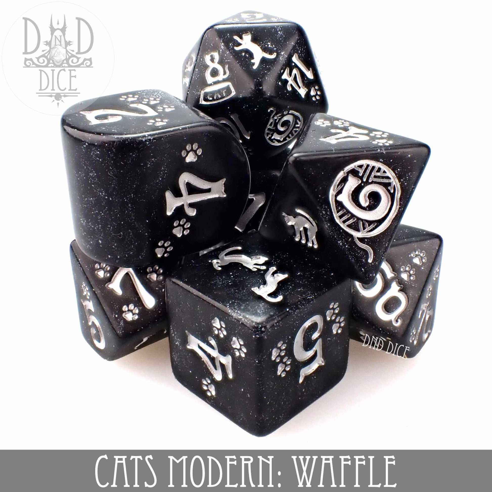 Cats Modern: Waffle Dice Set