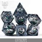 Cityscape Liquid Core Dice Set