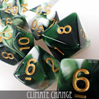 Climate Change 7 or 11 Dice Set