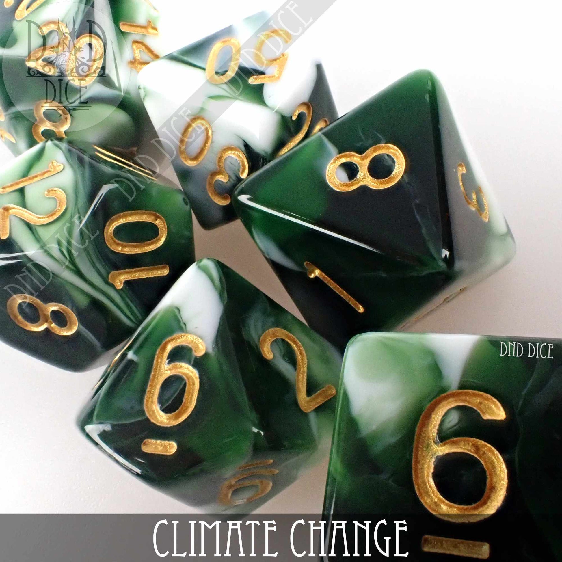 Climate Change 7 or 11 Dice Set