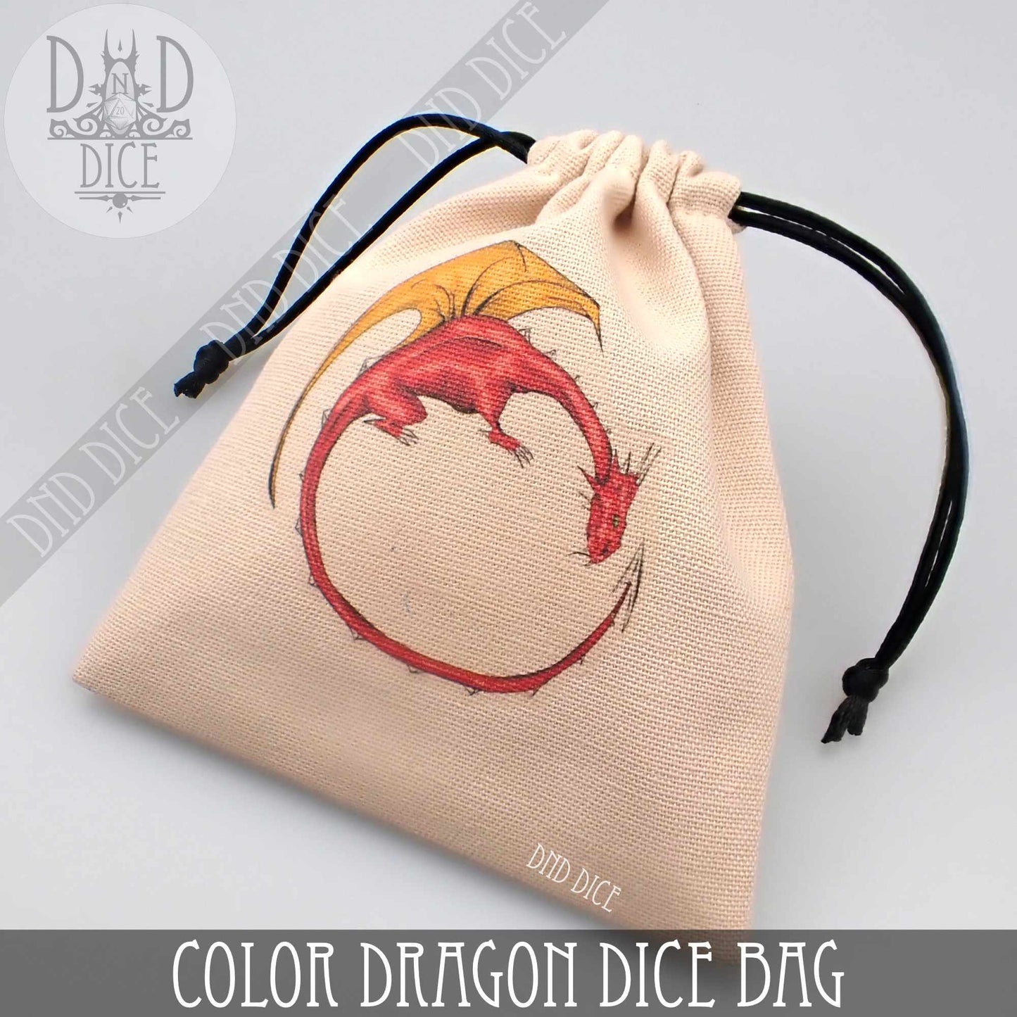 Bolsa de dados de dragón de colores