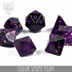 Color Spray Plum Dice Set