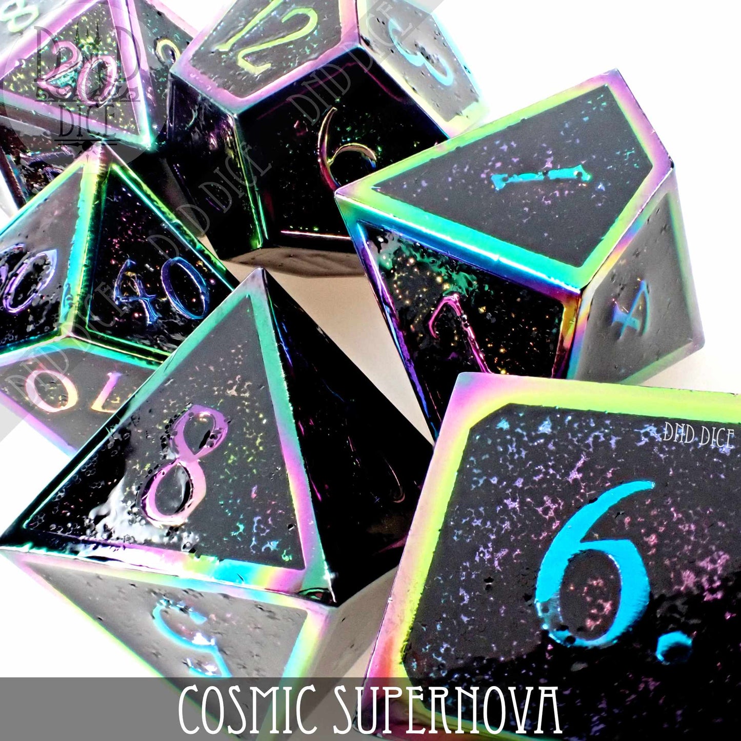 Cosmic Supernova Metal Dice Set