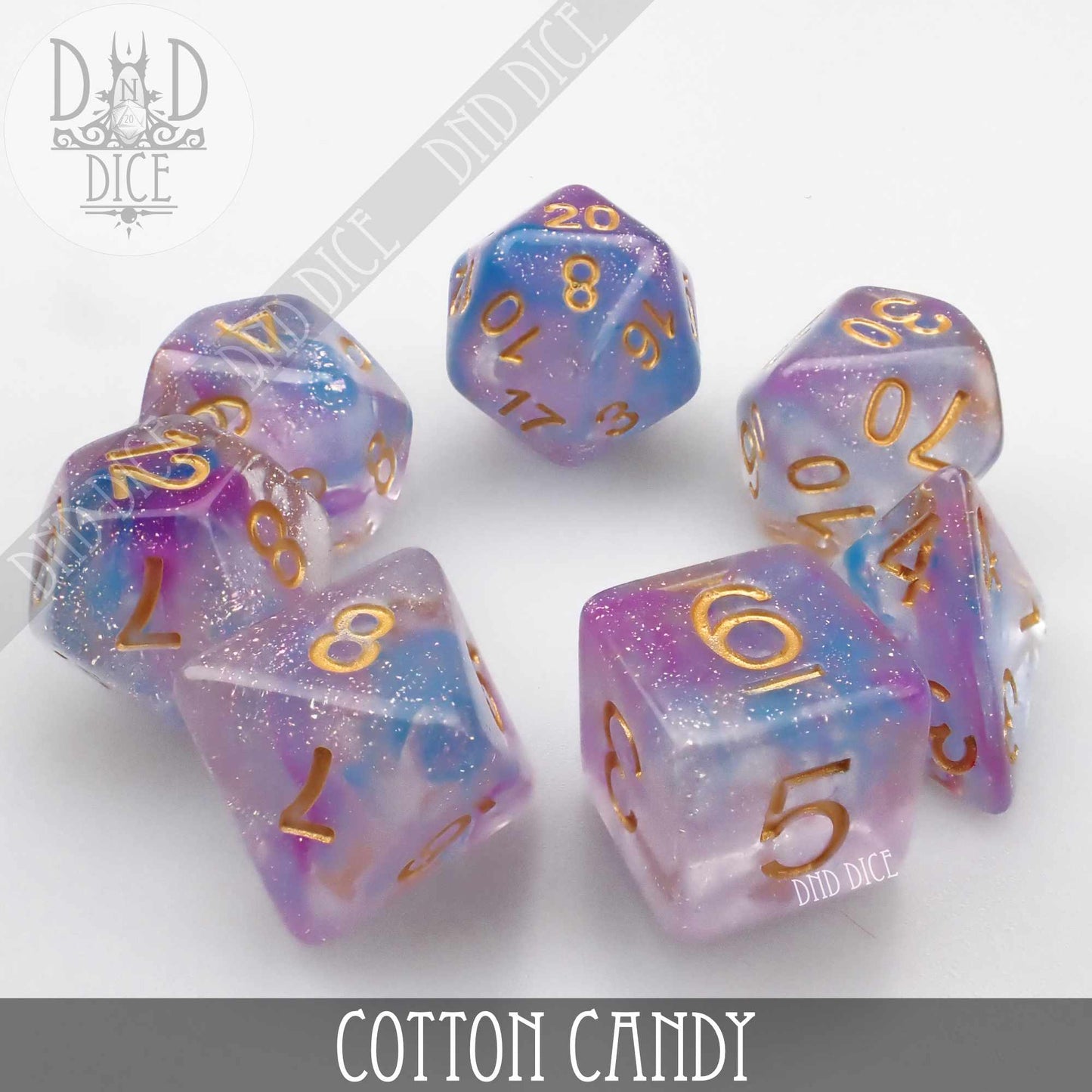 Cotton Candy Dice Set