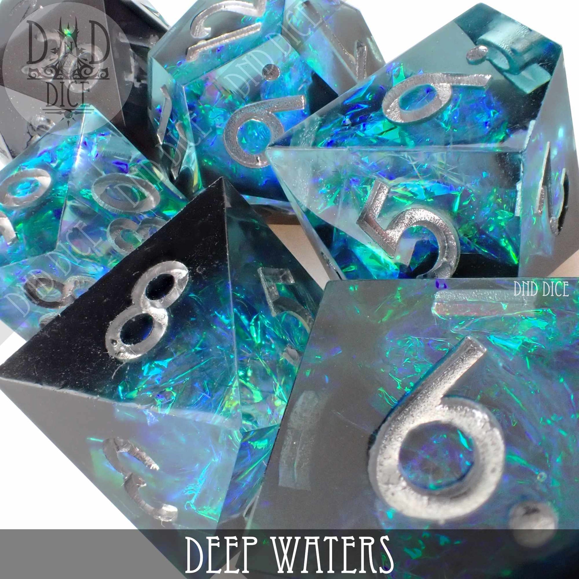 Deep Waters Handmade Dice Set